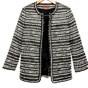 Alice + Olivia Jacket Kidman Tweed Blazer Small